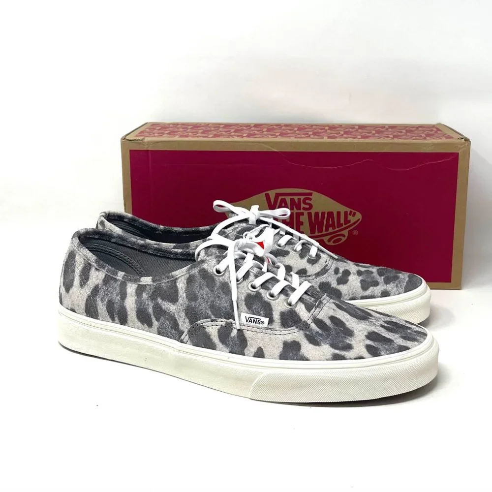 Vans Authentic Leopard Casual Low Top Shoes Women's Size Suede VN0A5HZS9FS Desc